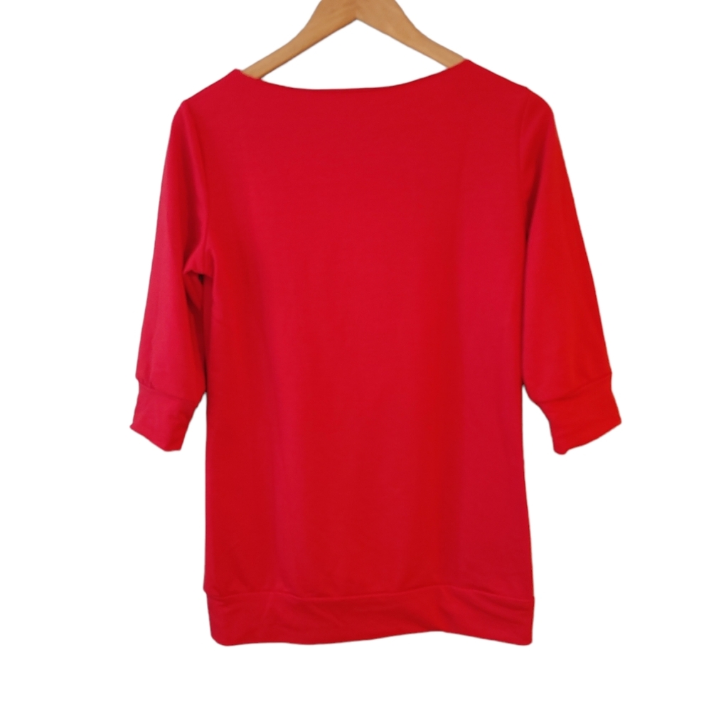 Merry Christmas Red and White Santa Shirt Size Medium - Picture 6 of 7